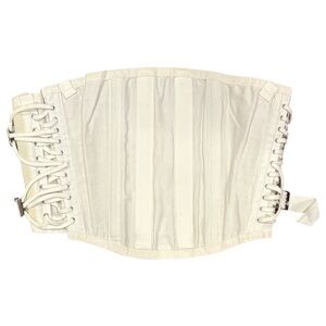 Vintage Trulife Medical Corset Girdle Support Brace Steampunk Cosplay White 38